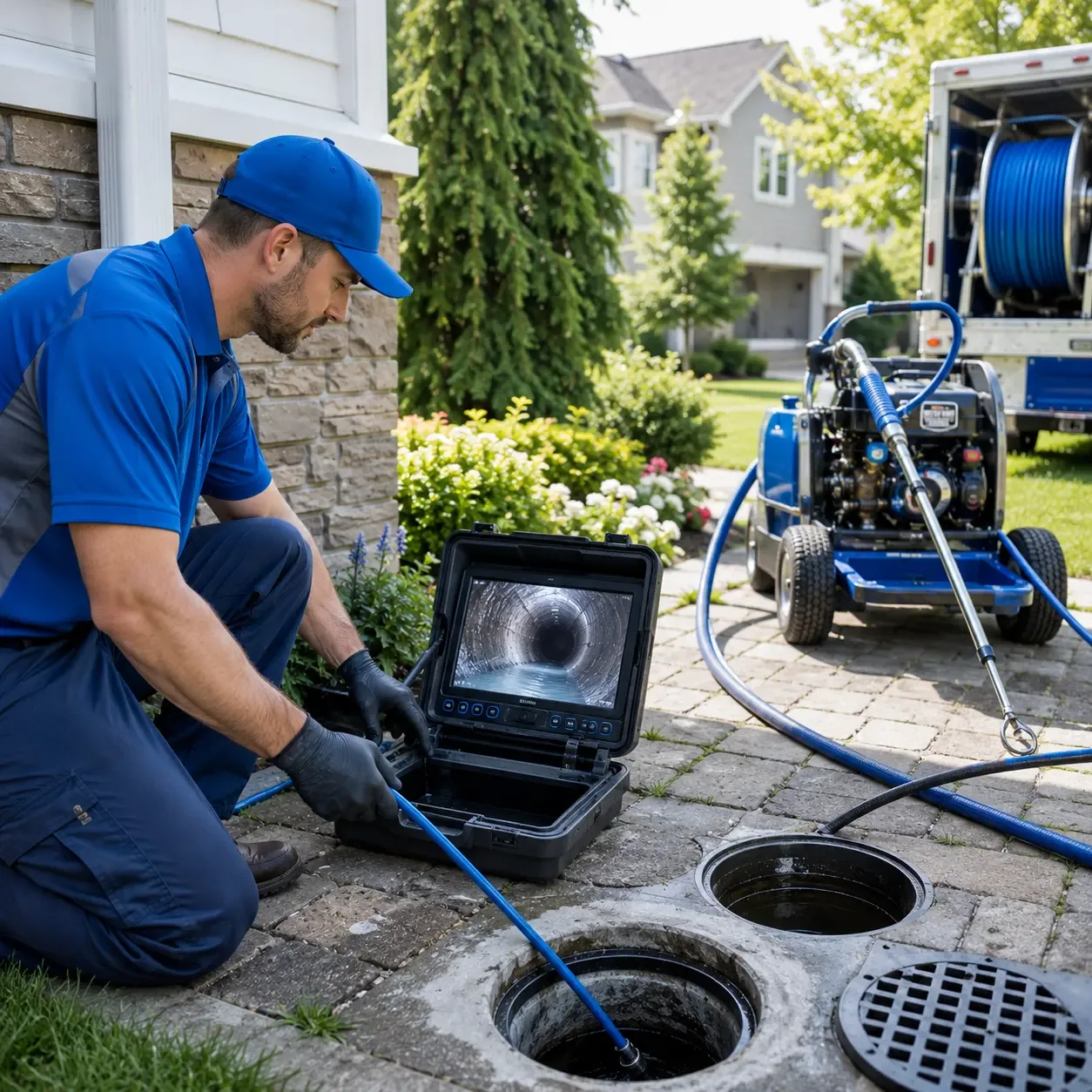 Outdoor drain cleaning professionals serving Waterford, CT