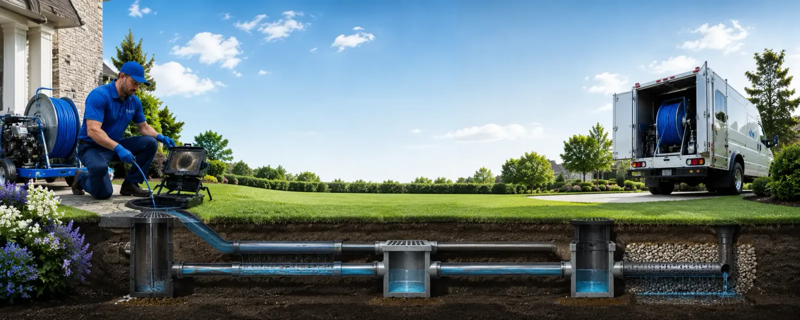 Outdoor drain cleaning information for Waterford, CT